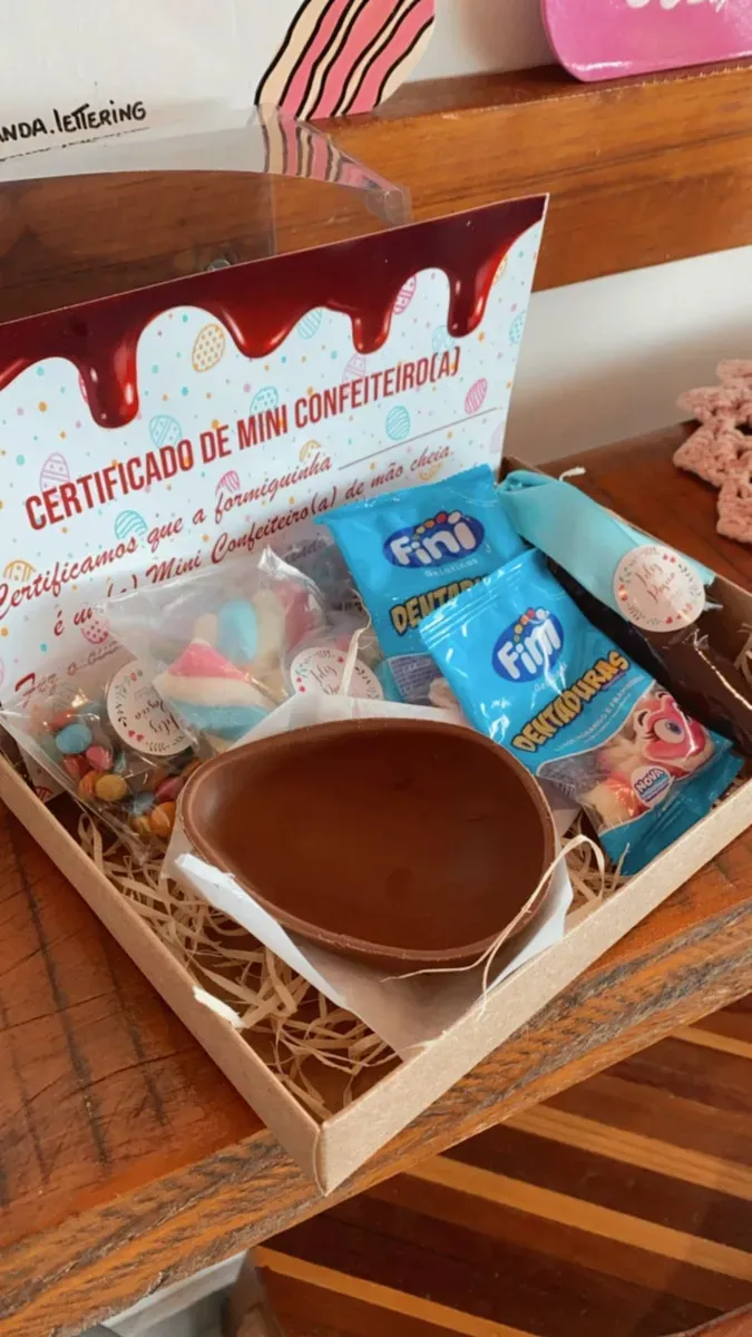 Kit Mini Confeiteiro – Ovo de Chocolate para Decorar artesanal